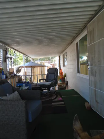 a room with furniture