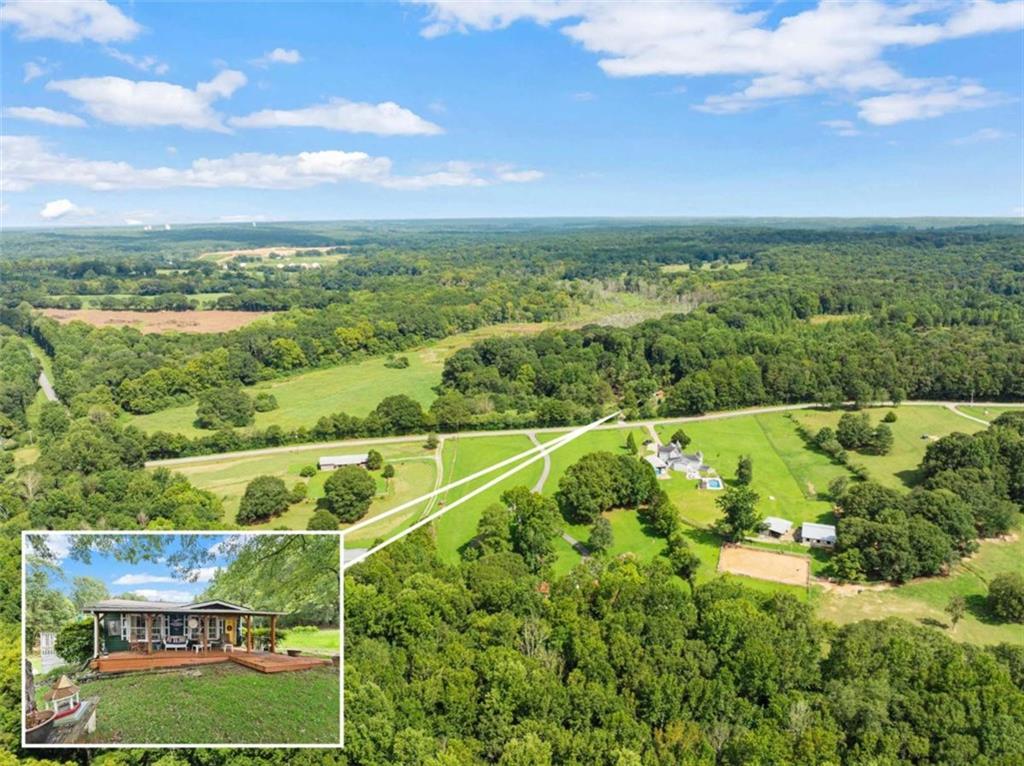 1542 Marlow Road Maysville, GA 30558 - Photo 2 of 35 an aerial view of houses with yard