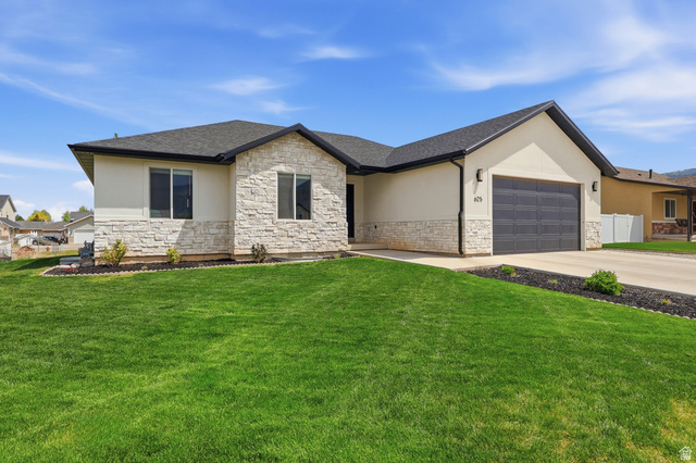 625 East 100 South Ephraim, UT 84627 - Photo 2 of 26 Contemporary exterior featuring stone facade accents and stucco siding