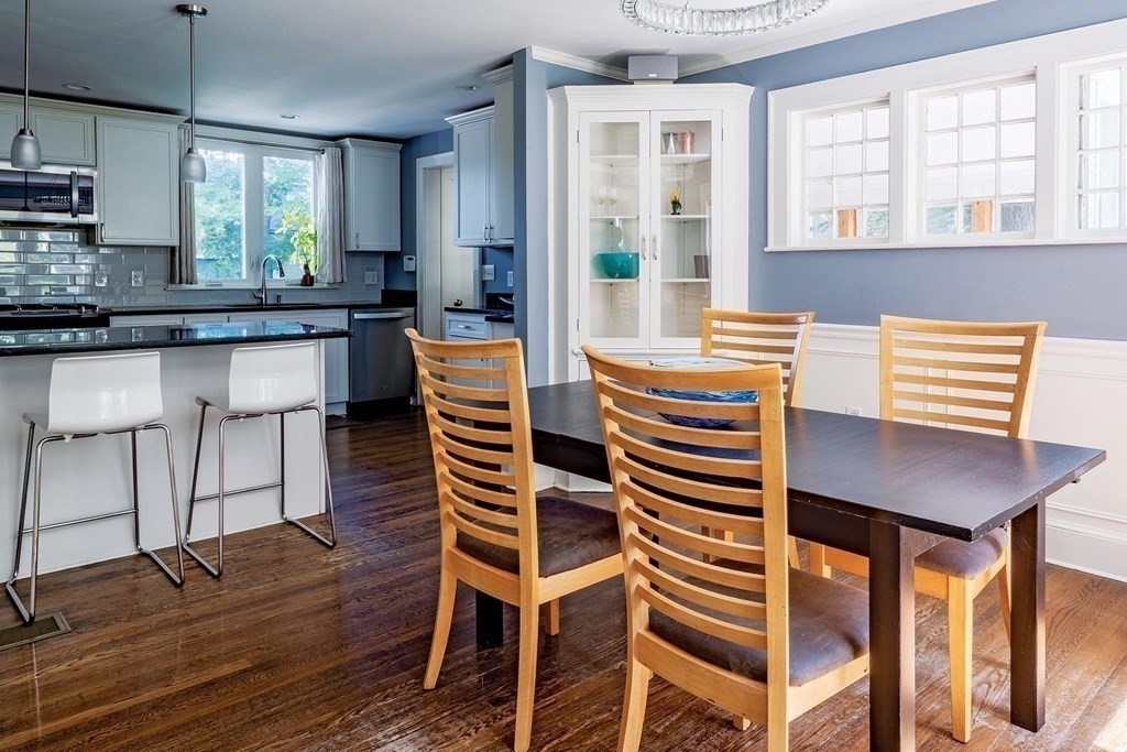 58 Pine Crest Road Newton, MA 02459 - Photo 4 of 17 a kitchen with a table chairs and a window