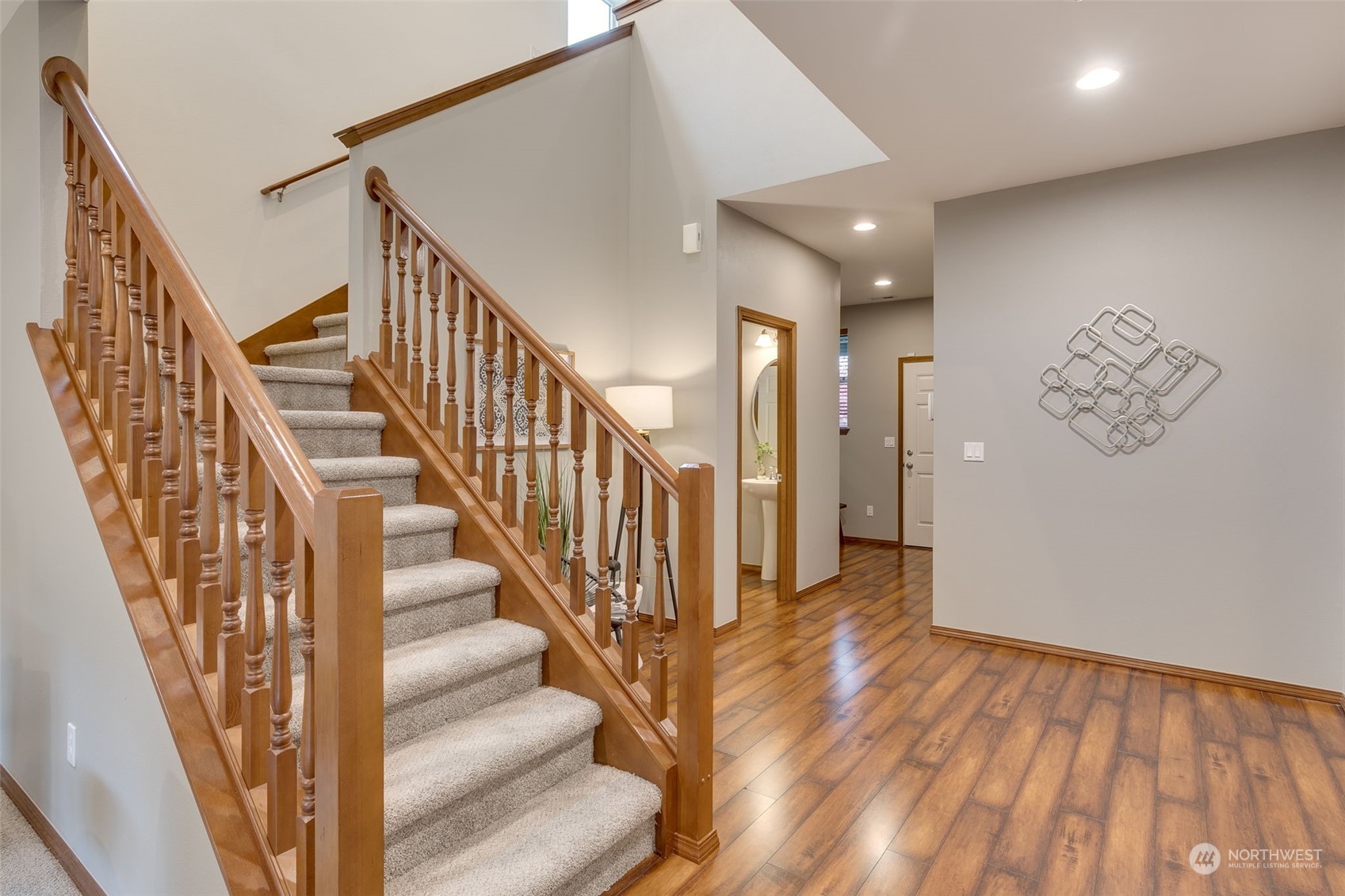 22917 42nd Drive Southeast Bothell, WA 98021 - Photo 11 of 36 a view of a hallway with wooden floor and entryway