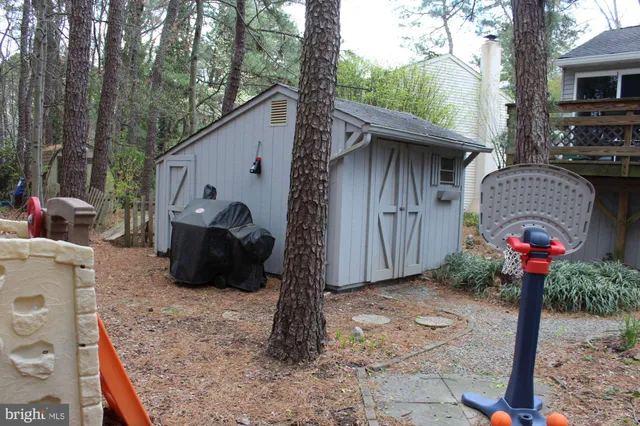 a backyard of a house with seating space