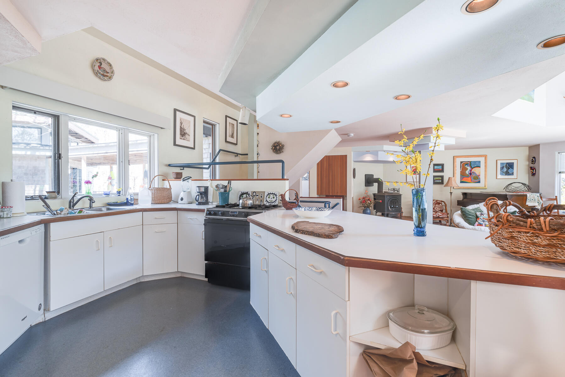 506 Old Chequessett Neck Road Wellfleet, MA 02667 - Photo 13 of 46 a kitchen with sink and refrigerator