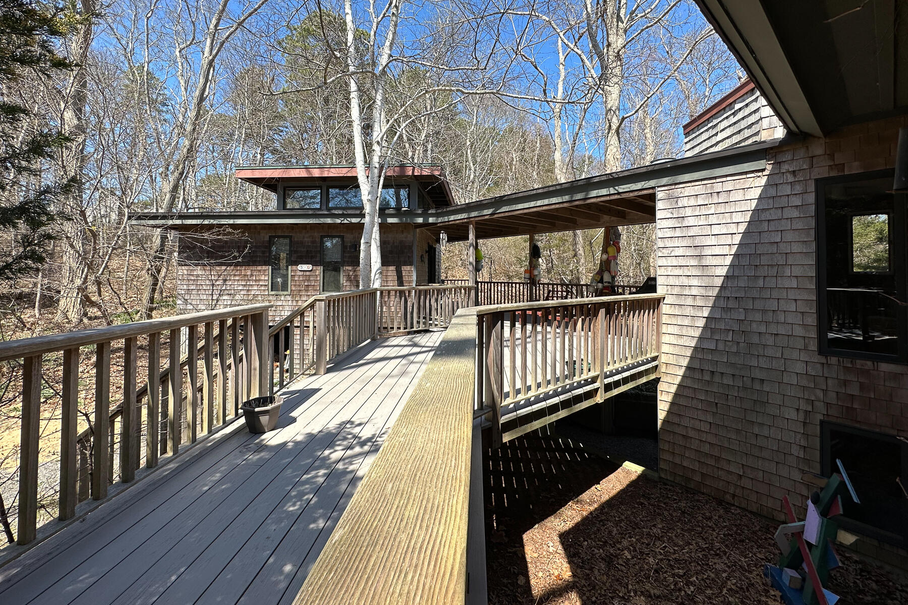 506 Old Chequessett Neck Road Wellfleet, MA 02667 - Photo 17 of 46 a view of balcony with wooden floor