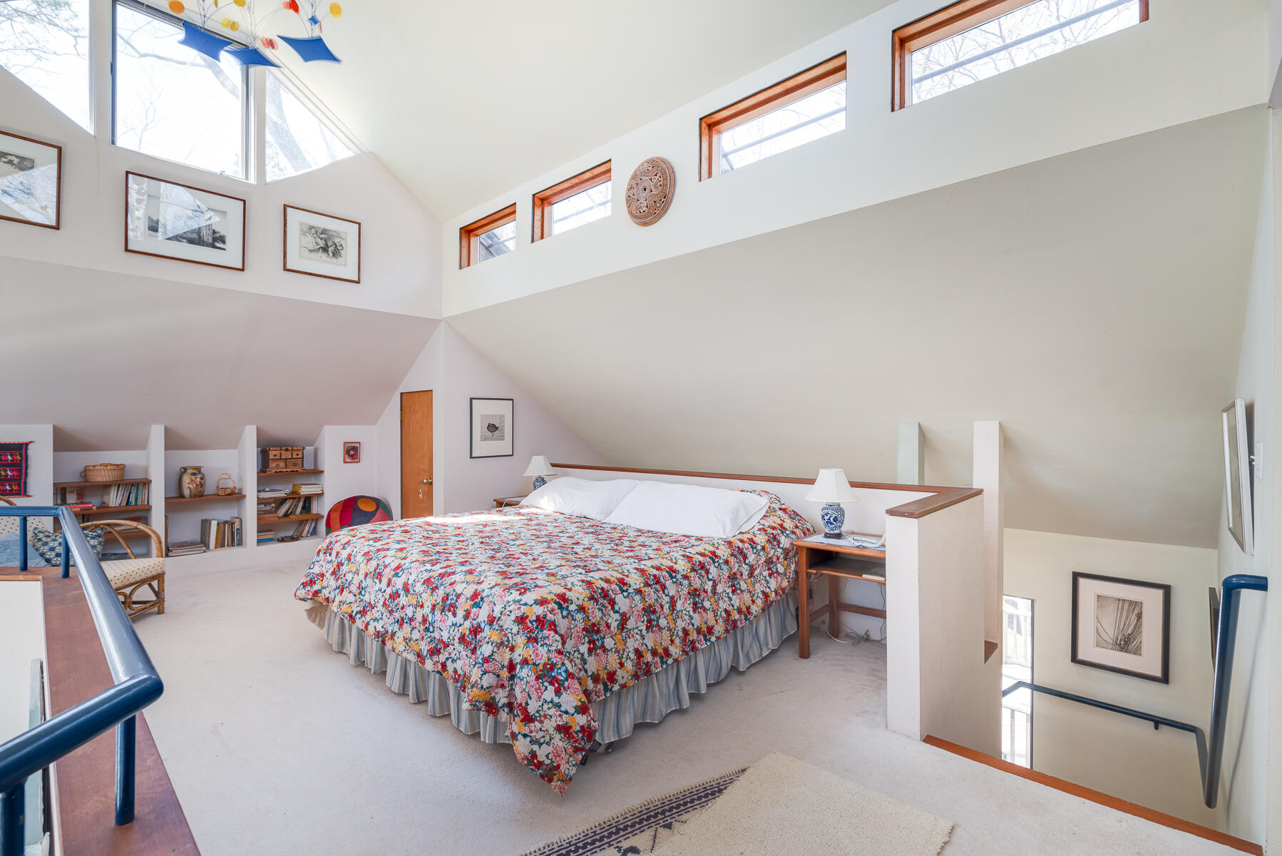 506 Old Chequessett Neck Road Wellfleet, MA 02667 - Photo 18 of 46 a bedroom with a bed and a tv on the dresser
