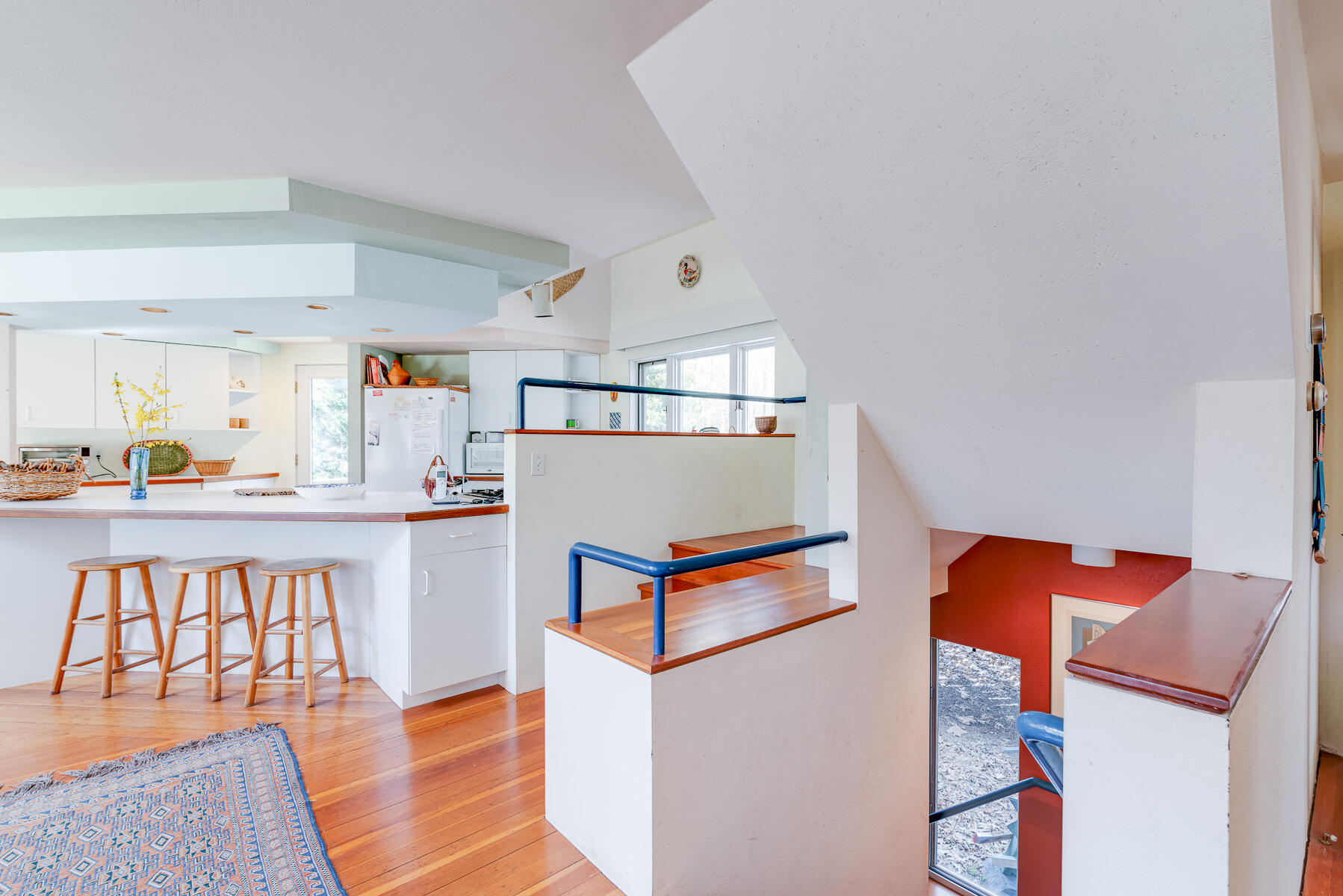 506 Old Chequessett Neck Road Wellfleet, MA 02667 - Photo 23 of 46 a hallway view with furniture and a rug