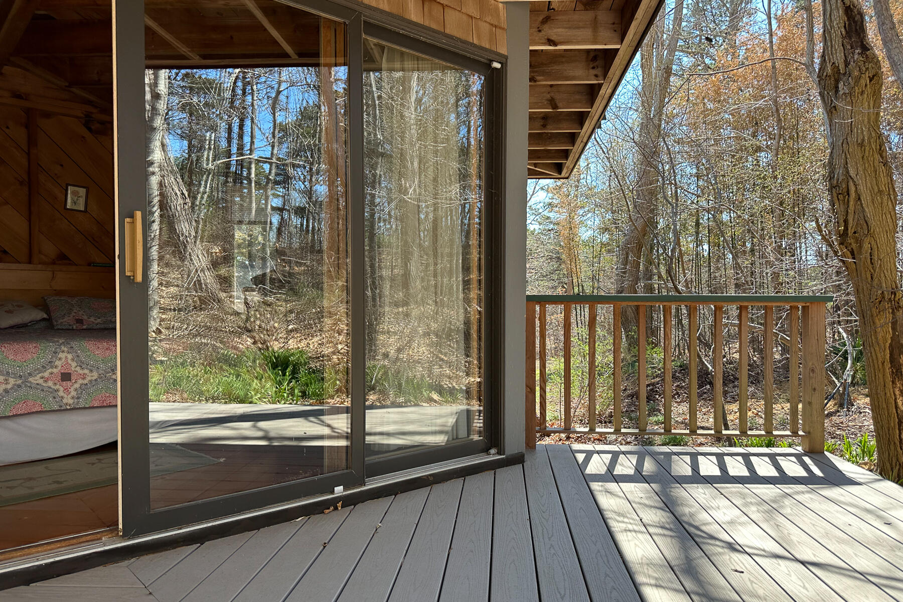 506 Old Chequessett Neck Road Wellfleet, MA 02667 - Photo 38 of 46 a view of a balcony with wooden floor
