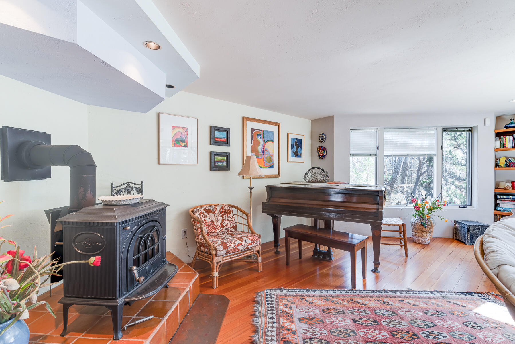 506 Old Chequessett Neck Road Wellfleet, MA 02667 - Photo 9 of 46 a living room with furniture a piano and a piano