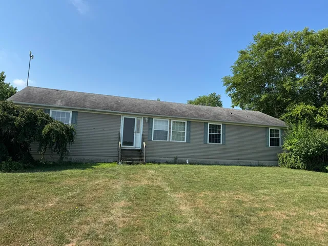 a backyard of a house