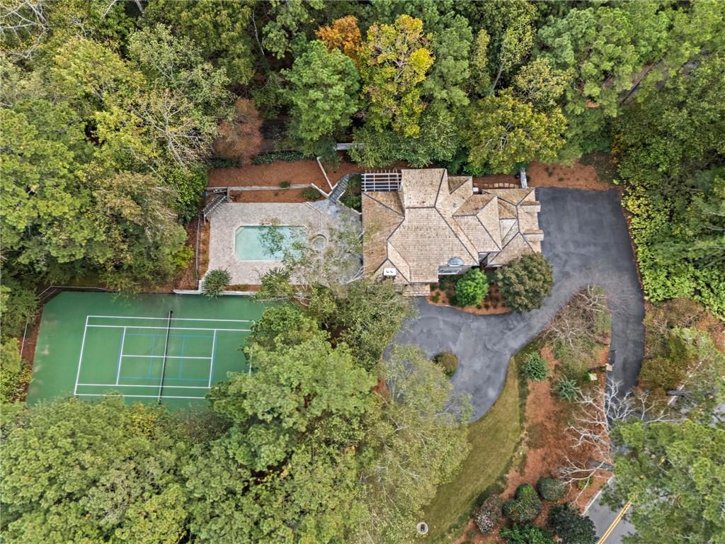 1235 West Garmon Road Northwest Atlanta, GA 30327 - Photo 43 of 46 an aerial view of a house