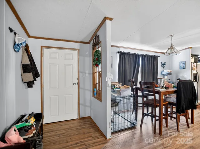 a room with toys and a wooden floor