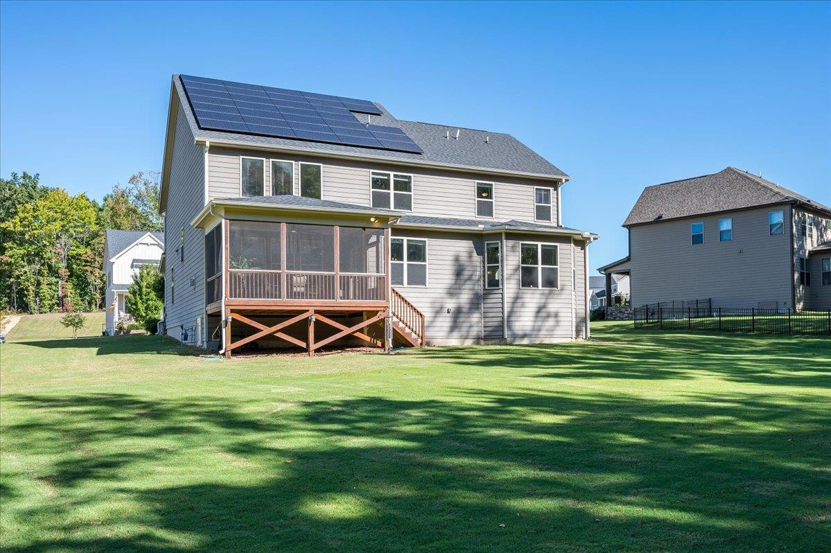 7108 Rex Road Holly Springs, NC 27540 - Photo 32 of 38 This house is equipped with an active solar panel system for energy efficiency and cost savings. Solar panels