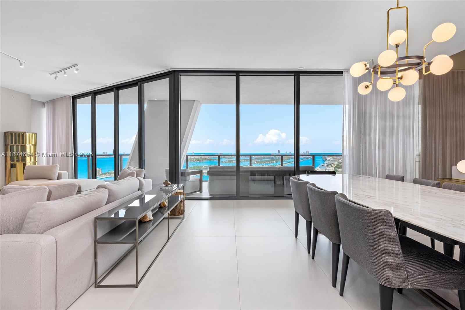 1000 Biscayne Boulevard, Unit 3801 Miami, FL 33132 - Photo 5 of 31 a living room with furniture and a large window