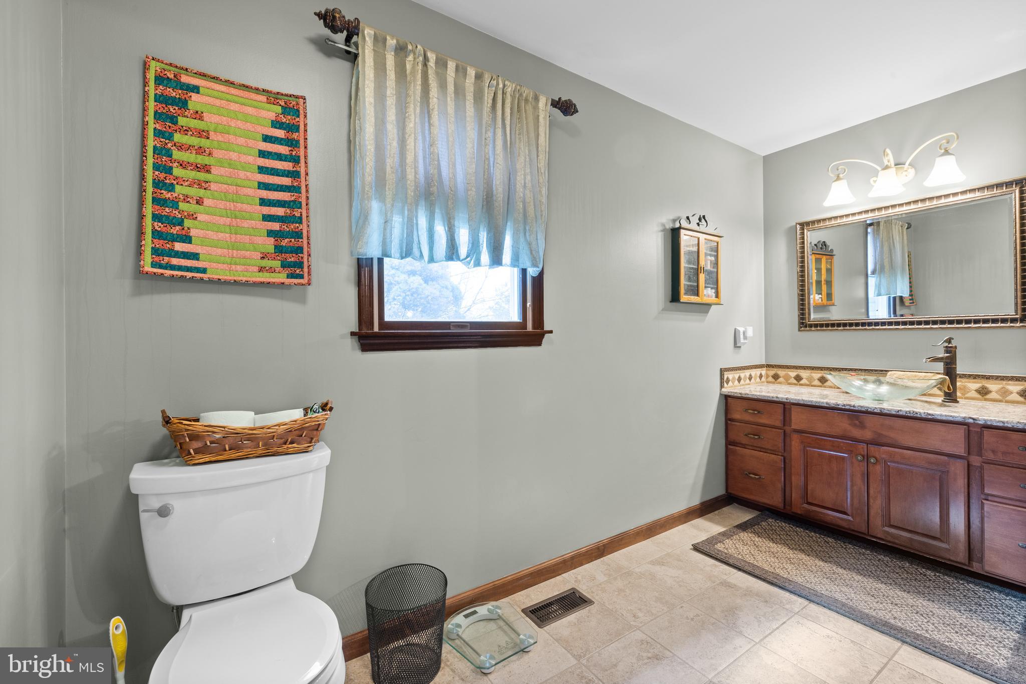 2645 West Buck Road East Greenville, PA 18041 - Photo 20 of 55 a bathroom with a toilet a sink and mirror