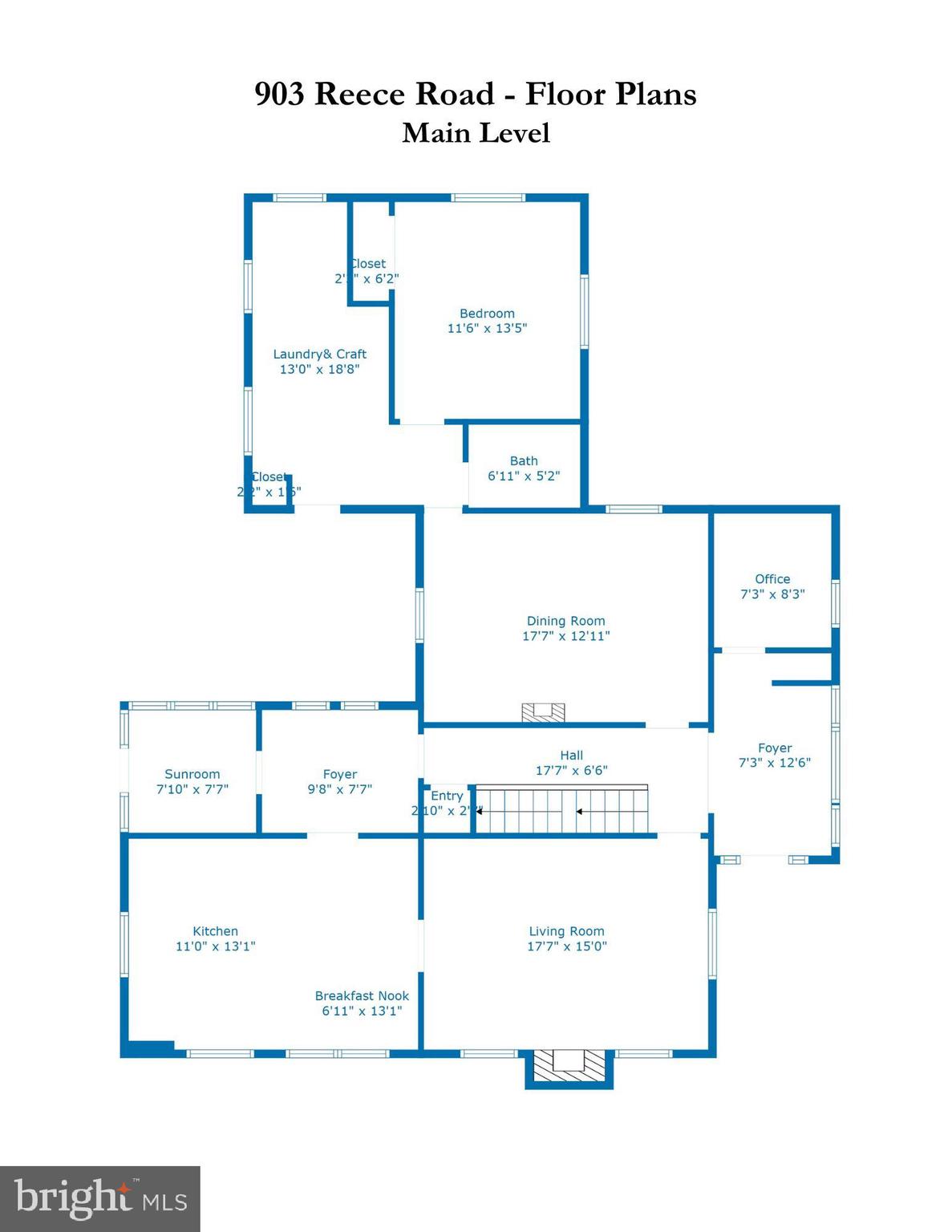 903 Reece Road Severn, MD 21144 - Photo 52 of 54 Main level floorplan