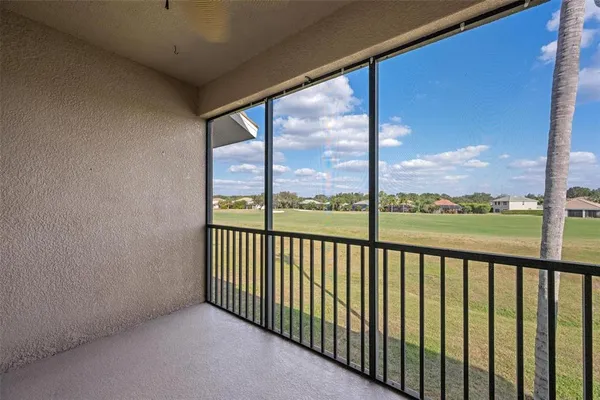 a view of balcony with city view