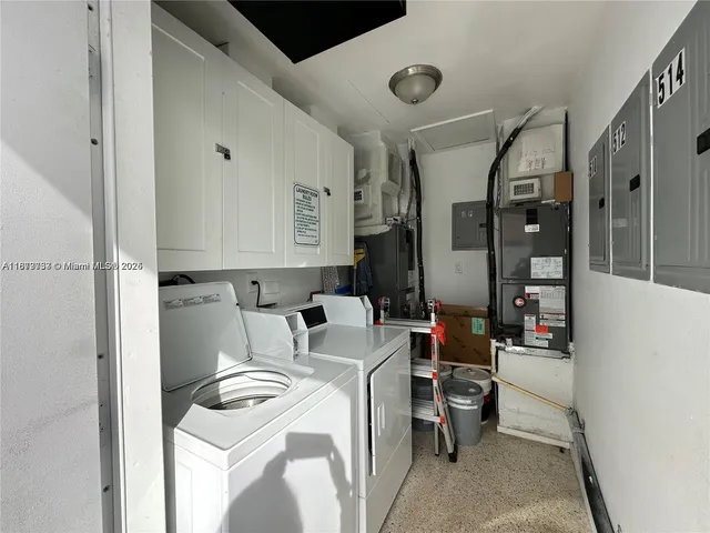 a room with storage and utility