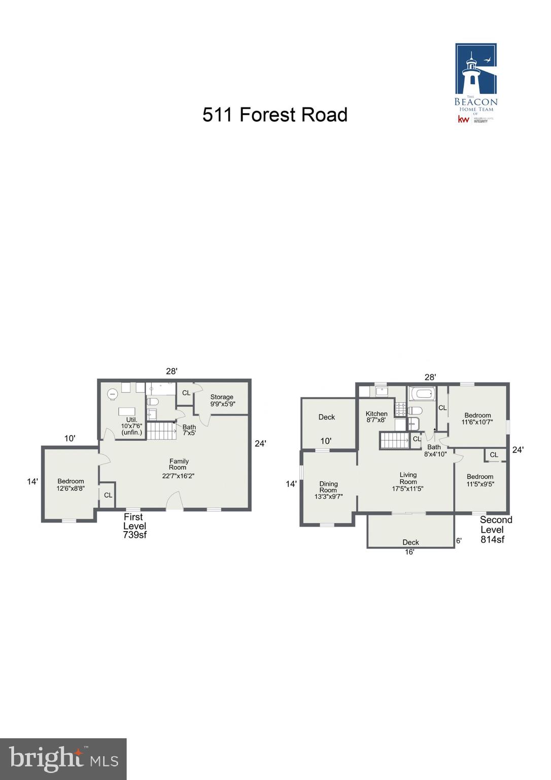 511 Forest Road Riva, MD 21140 - Photo 44 of 44 Floor plan -1st & 2nd floor