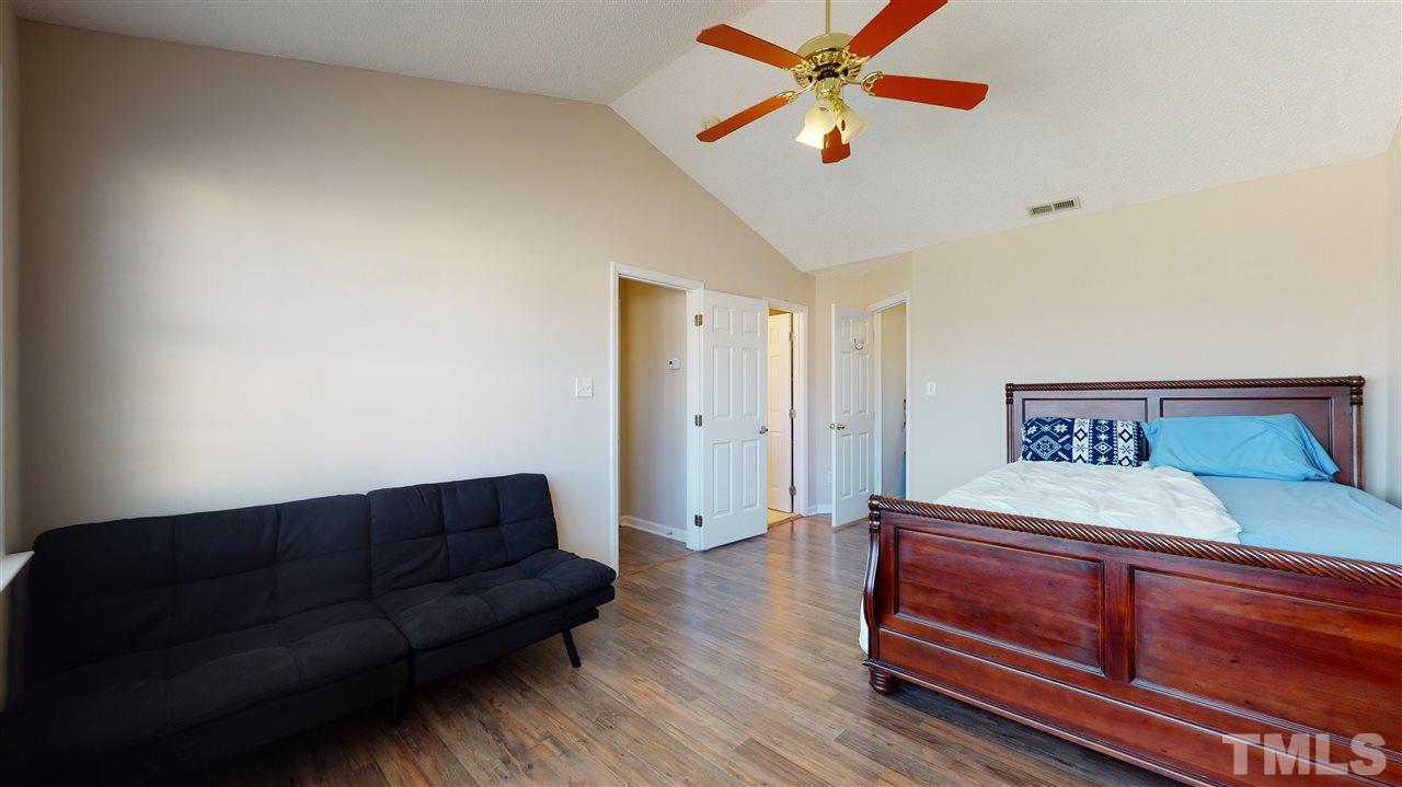 1405 Harvey Johnson Road Raleigh, NC 27603 - Photo 14 of 30 spacioius master w/ vaulted ceiling & walk in closet