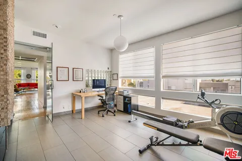 a very nice looking room with a large window