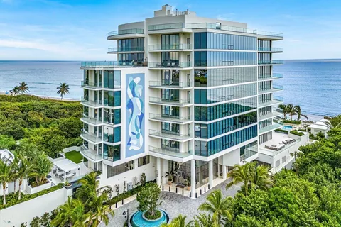 a tall building with a large window