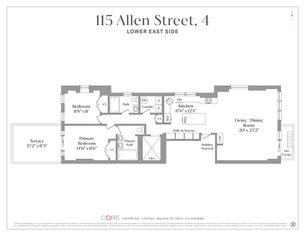 $2,680,000 | 115 Allen Street, Unit 4 | Lower East Side