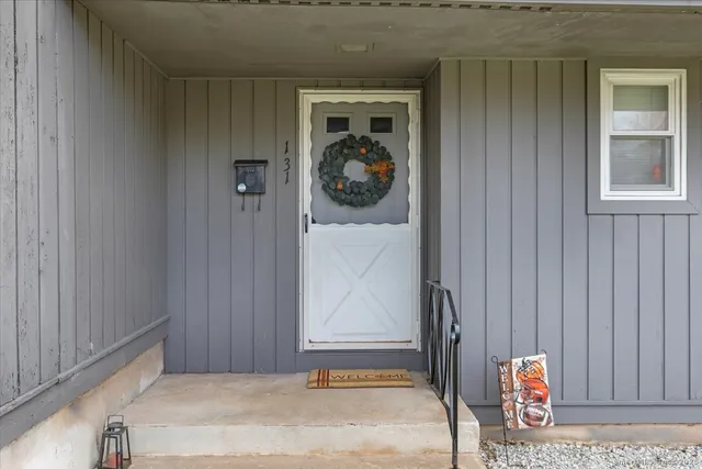 a front view of a house