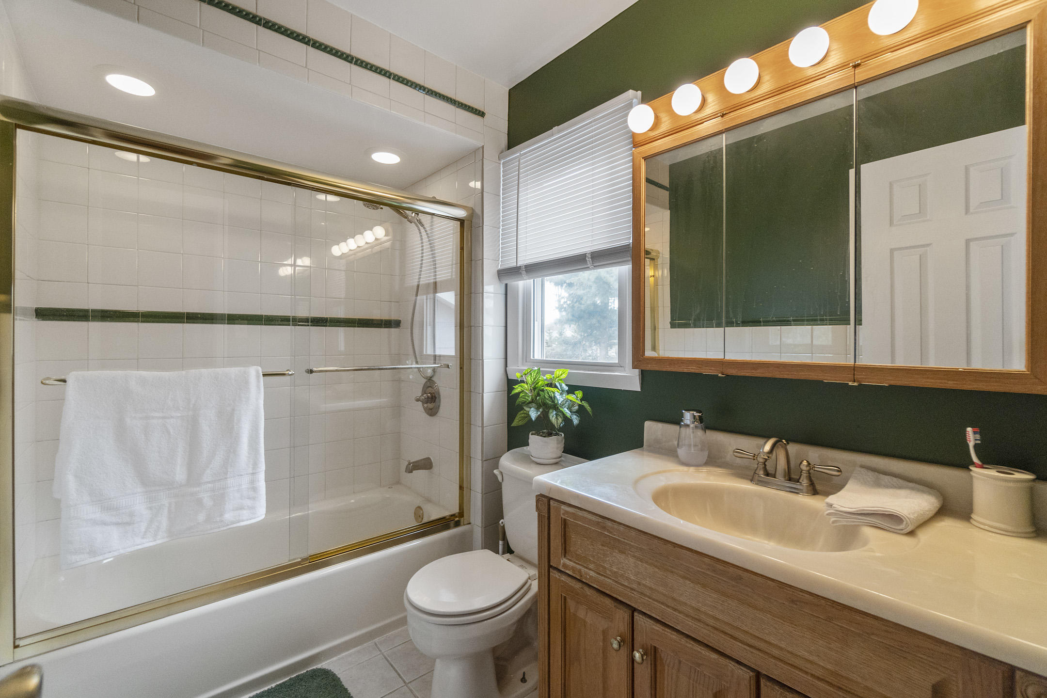27 South Westfield Road Howell, NJ 07731 - Photo 21 of 27 a bathroom with a granite countertop sink toilet and shower