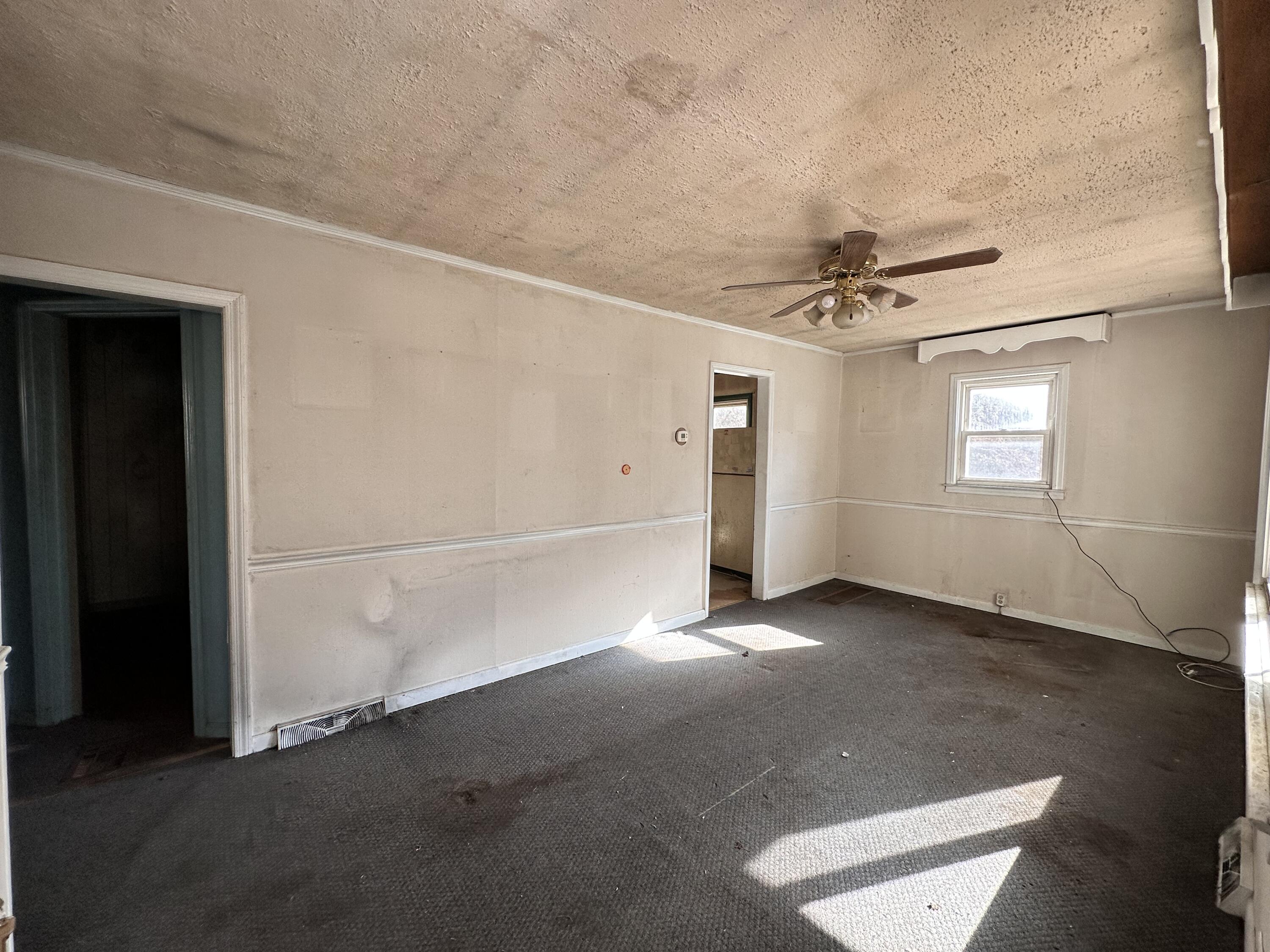 204 Ambrose Road Elliston, VA 24087 - Photo 8 of 19 en empty room with windows and ceiling fan view