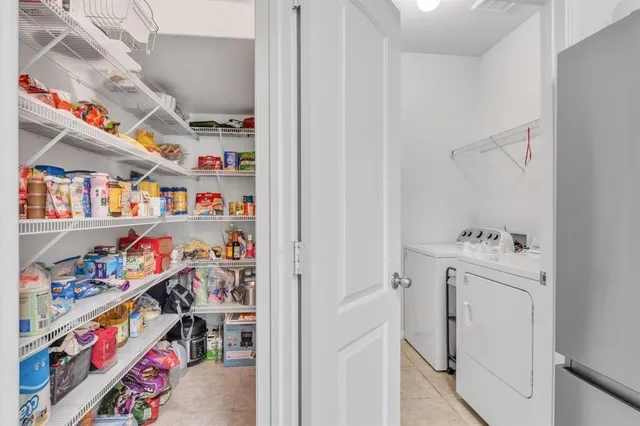 a room with storage and utility