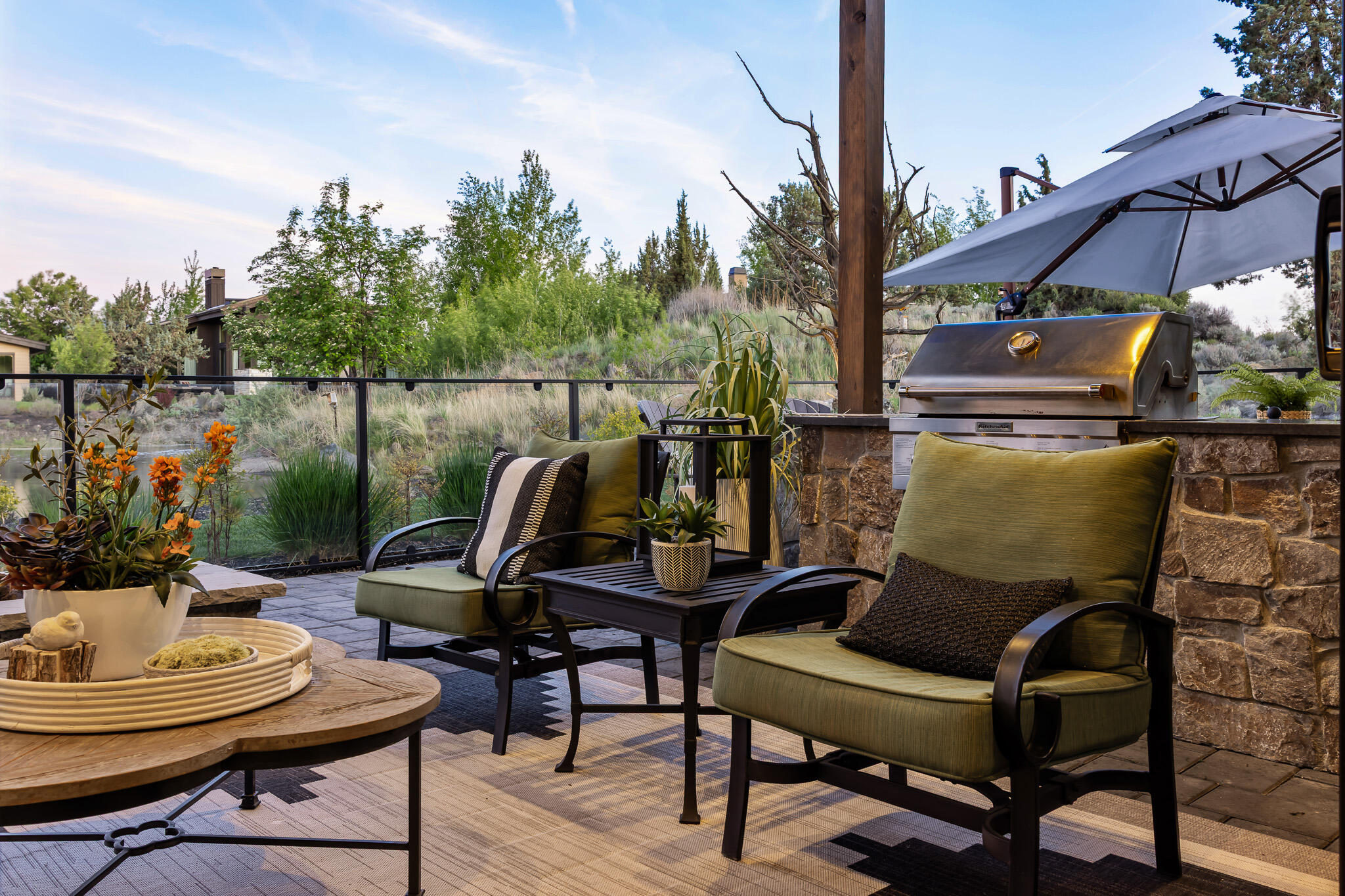 22993 Ghost Tree Lane Bend, OR 97701 - Photo 29 of 35 a view of a chairs and table in the patio