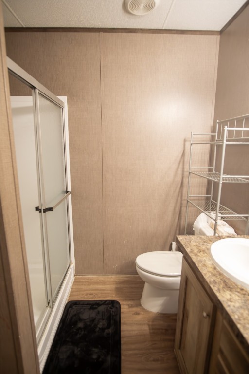 205 Arrowhead Cove Kyle, TX 78640 - Photo 10 of 20 a bathroom with a granite countertop sink toilet and shower