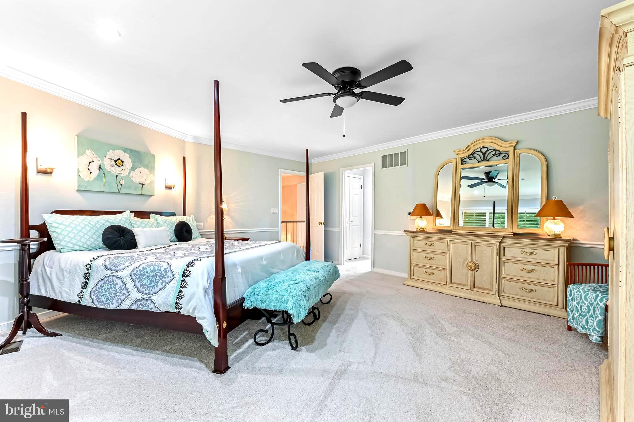 557 Osprey Point Road Crownsville, MD 21032 - Photo 36 of 91 Upstairs Primary Bedroom Suite with new carpet