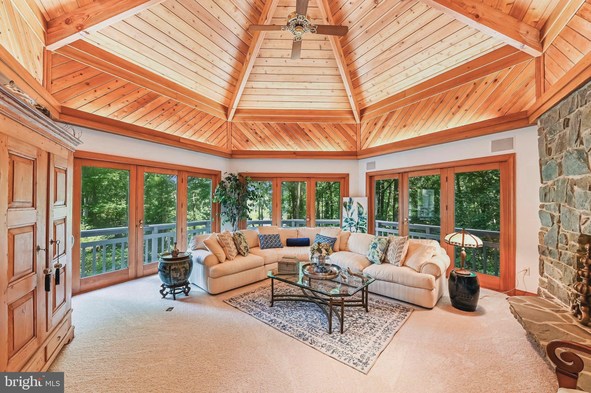 557 Osprey Point Road Crownsville, MD 21032 - Photo 4 of 91 Dramatic great room with tongue-in-groove ceiling
