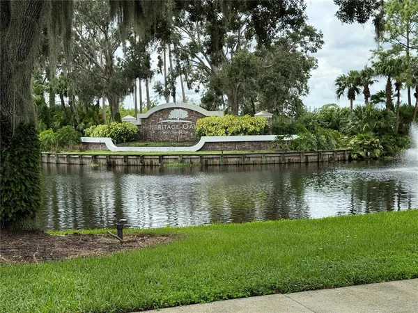 a view of a lake with houses