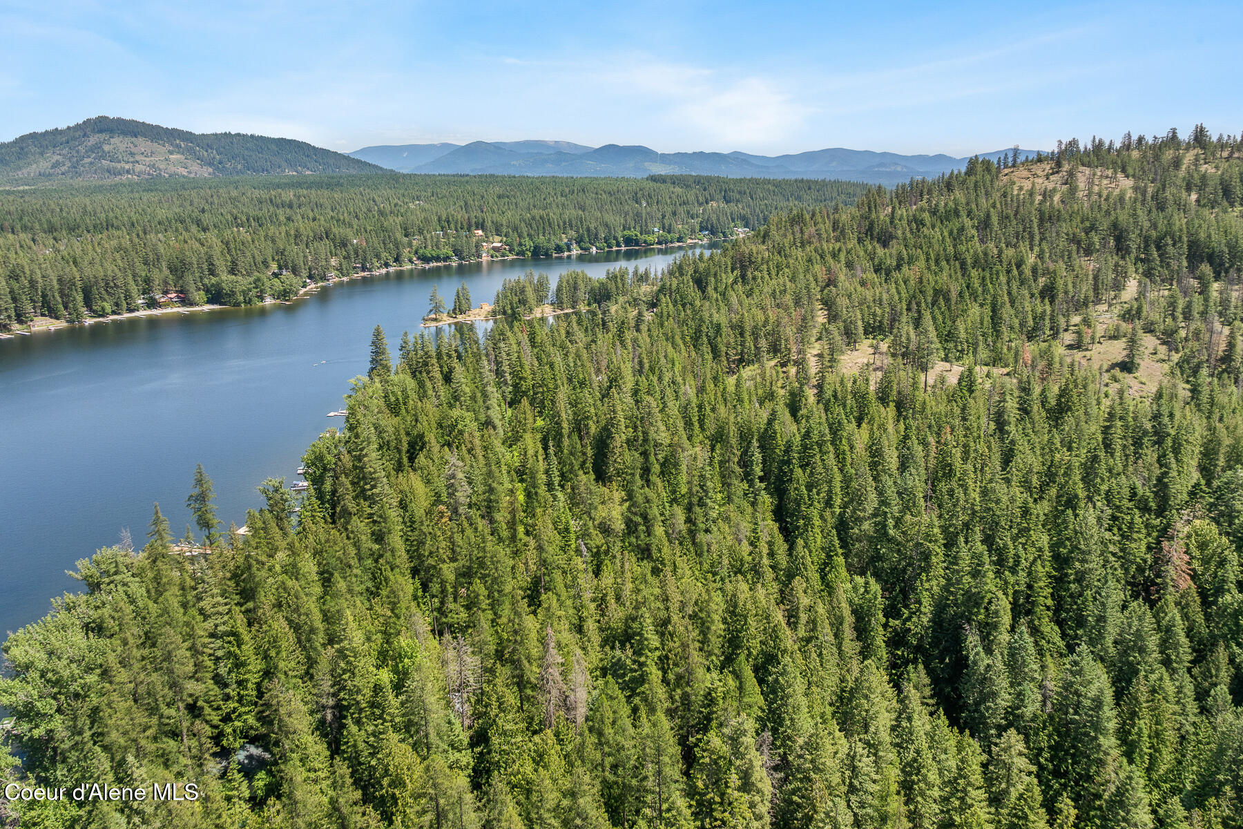 6877 West Lower Excelsior Beach Shore Rathdrum, ID 83858 - Photo 11 of 47 Aerial Exelsior Beach Cabin
