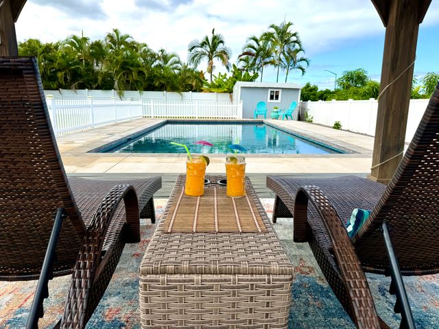 a view of outdoor space with seating space