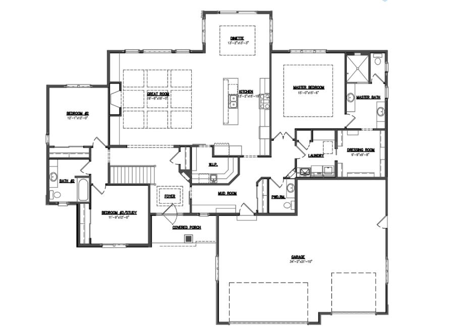 97 49th Court Pleasant Prairie, WI 53158 - Photo 45 of 45 Floor Plan Morningside II