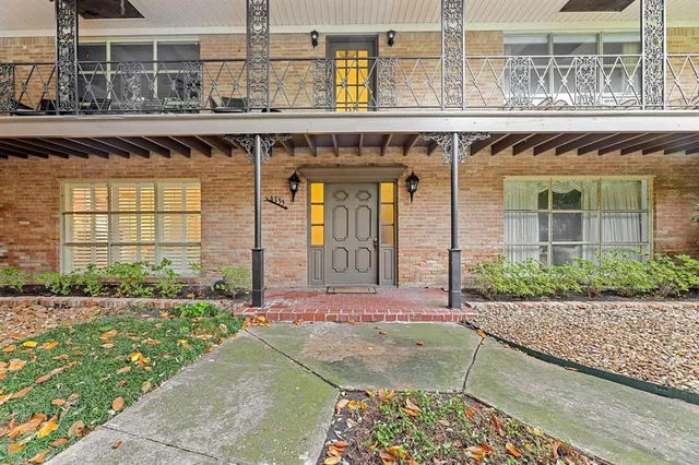 a front view of a building