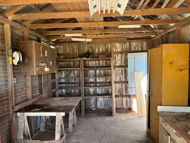 a view of a storage room