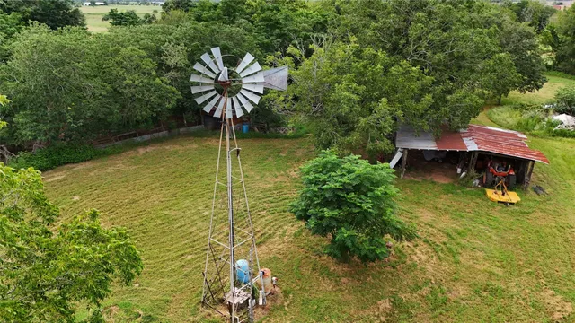 a aerial view of a house