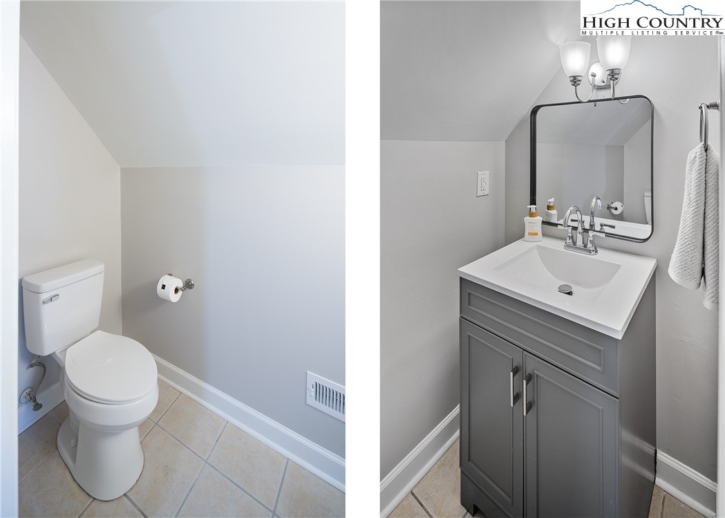 264 Foggy Lane Boone, NC 28607 - Photo 21 of 32 a bathroom with a sink toilet and a mirror