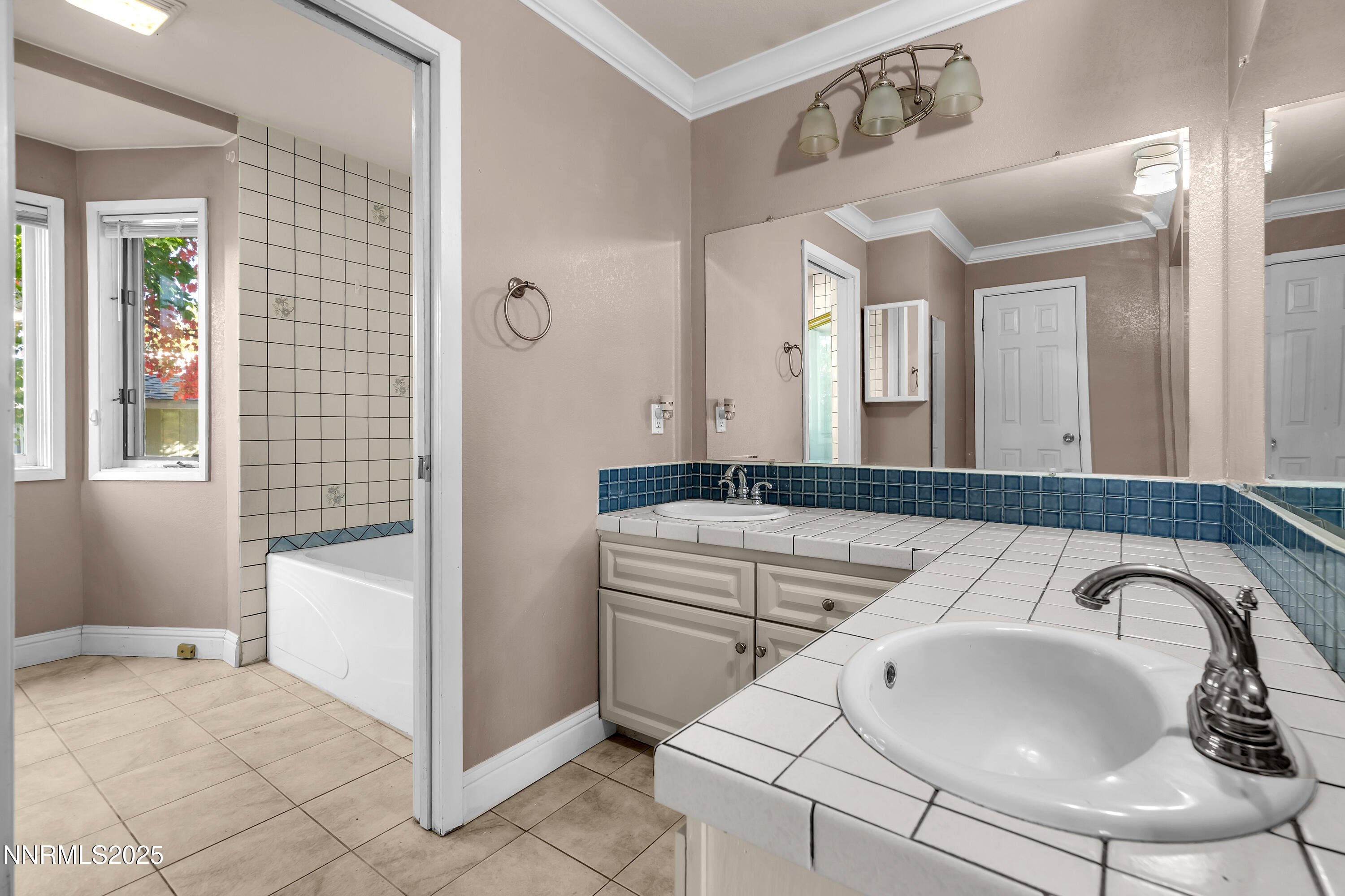 2835 Parkway Drive Reno, NV 89502 - Photo 23 of 39 a bathroom with a sink a bathtub and a mirror