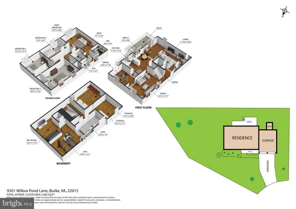 $925,000 | 9301 Willow Pond Lane, Burke, VA 22015