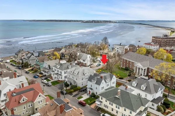 a view of city and ocean