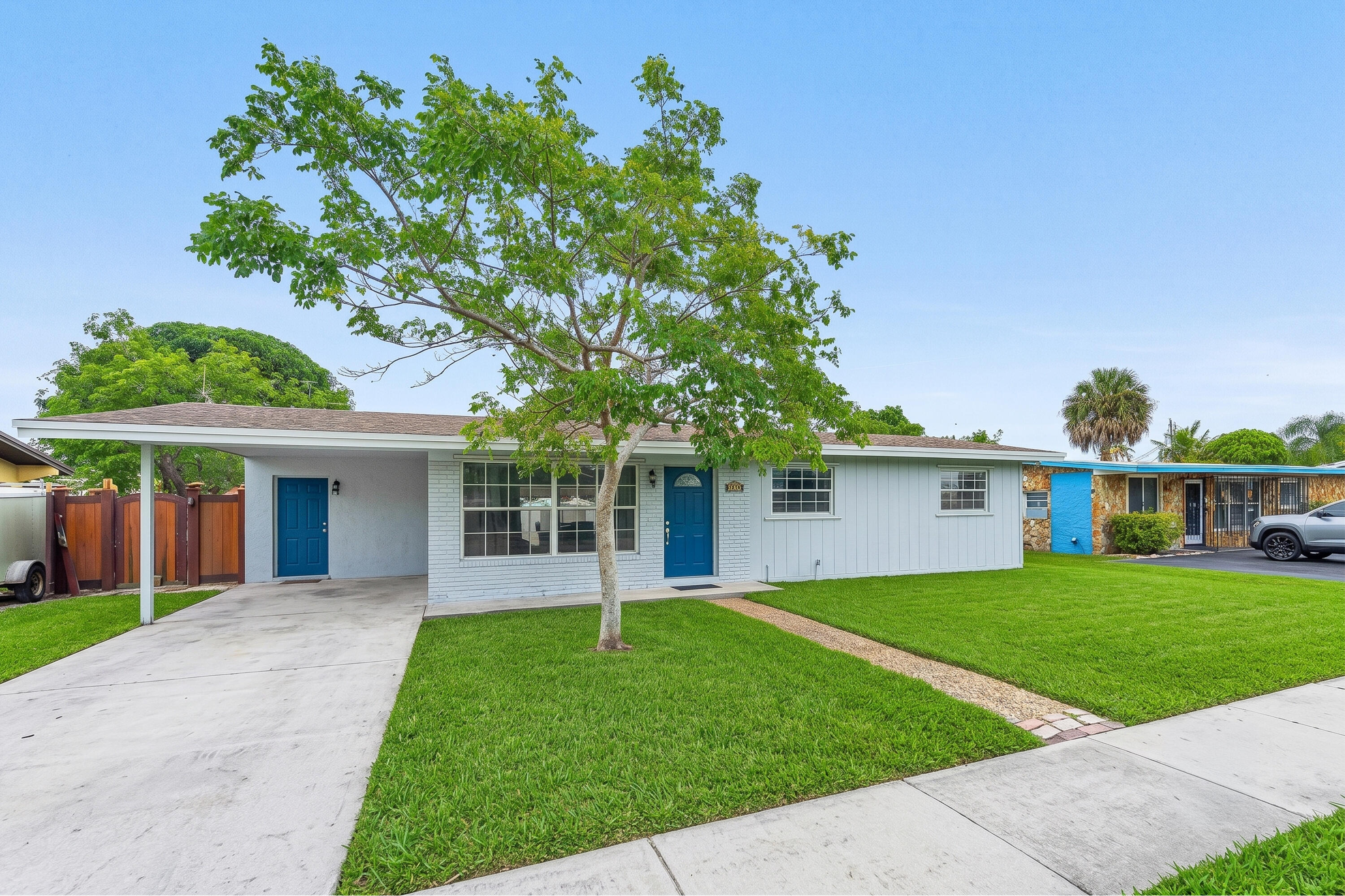 5543 Southwest 7th Street Margate, FL 33068 - Photo 2 of 19 FRONT VIEW ENHANCED