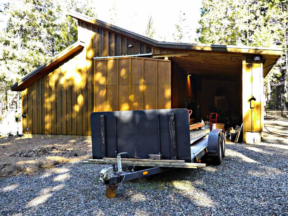 6776 Wilson Hill Road Shingletown, CA 96088 - Photo 38 of 82 Garage with Sliding Barn Side Door