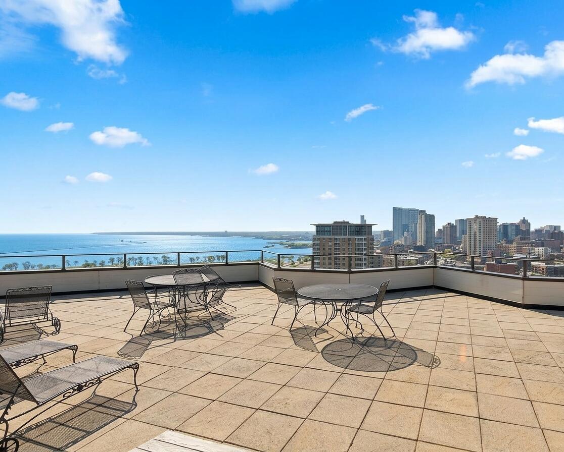 1633 North Prospect Avenue, Unit 5D Milwaukee, WI 53202 - Photo 1 of 38 Take in Lake Michigan and city views from the communal rooftop terrace—an easy place to unwind above the East Side energy.