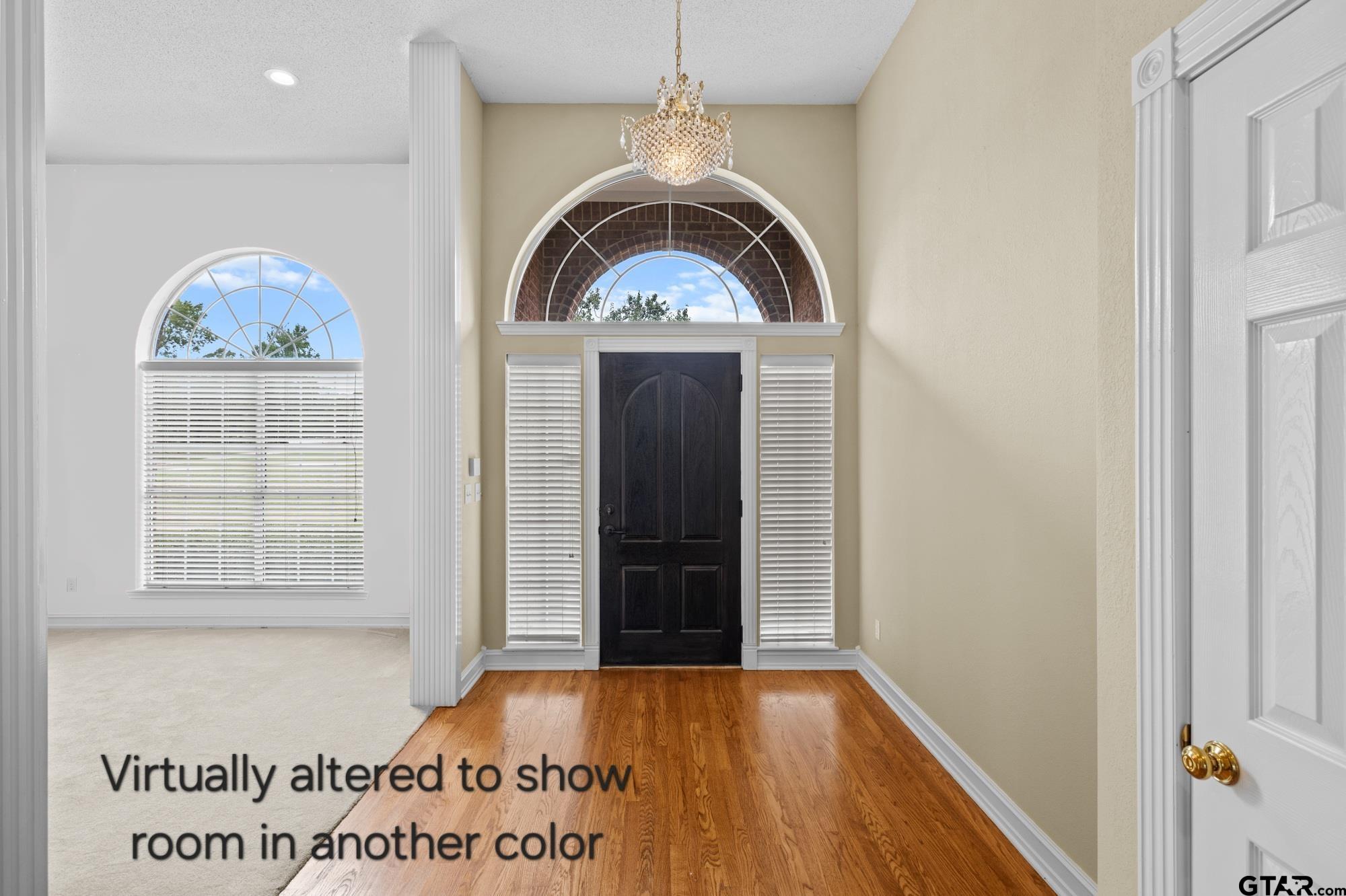 210 Lavender Lane Longview, TX 75605 - Photo 5 of 36 a view of entryway with wooden floor
