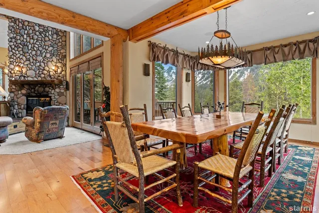 a bed room with a bed and a fireplace